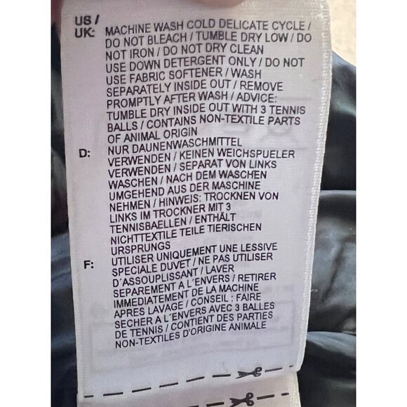 Adidas Varilite Mens Black Duck Down Puffer Zip Up Jacket Medium Pockets Unisex - Picture 13 of 13